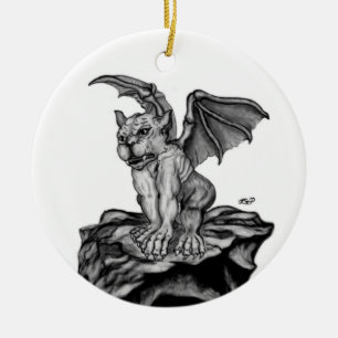 Der kleine Golem Gargoyle Ceramic Tree Decoration