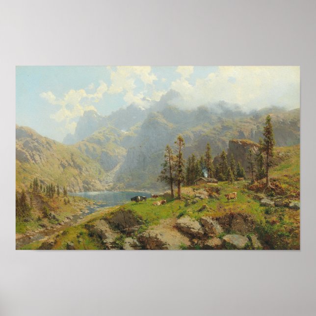 Der Murgsee in der Schweiz, Glaris Poster (Front)