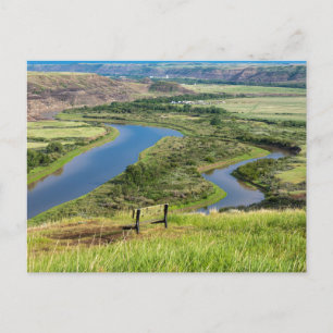 Der Red Deer River in Alberta Kanada Postcard