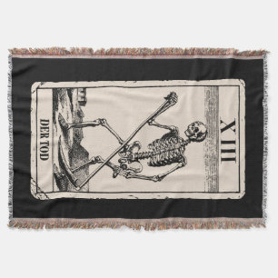 Der Tod / Death Tarot Card Throw Blanket