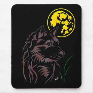 Der träumende junge Wolf Mauspad Mouse Pad