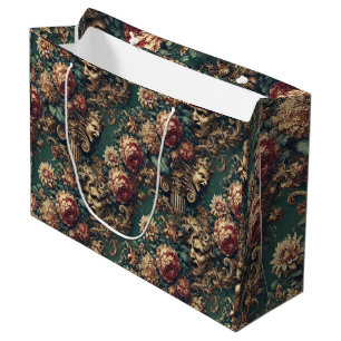 Deranged Decadence – Gothic Victorian Floral  Large Gift Bag