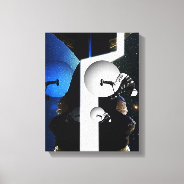 Derby at night canvas print (Front)