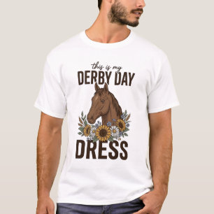 Derby Day Dress Vintage Horse Floral Shirt Design