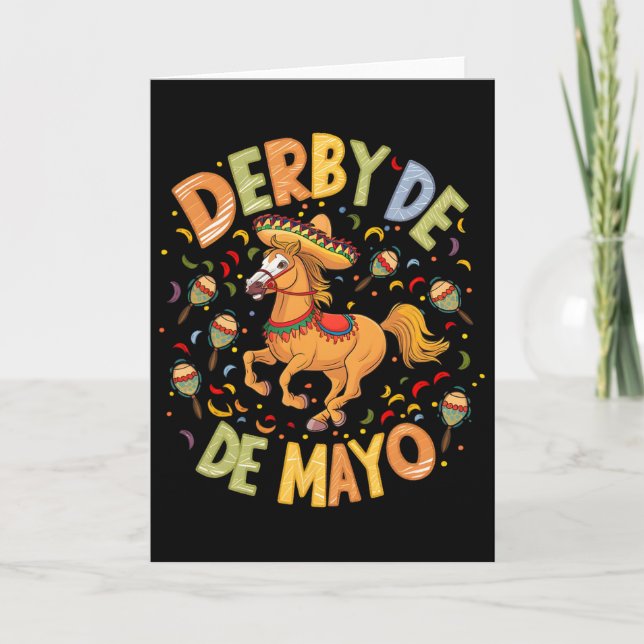 Derby De Mayo Funny Cinco De Mayo Mexican Party  Card (Front)