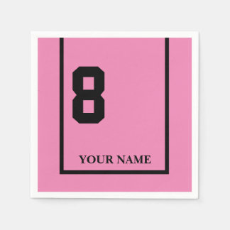Derby Horse Race Pink 8 Personalised Napkin