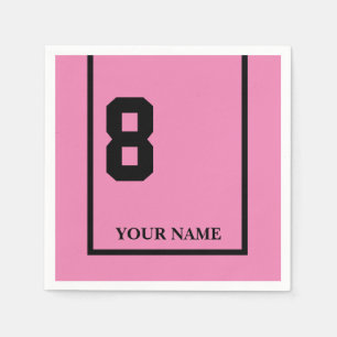 Derby Horse Race Pink 8 Personalized Napkin