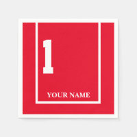 Derby Horse Race Red 1 Personalised Paper Napkin