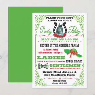 Derby Horse Racing Party invitation