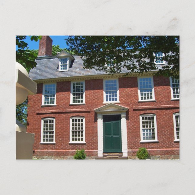 Derby House, Salem, MA Postcard (Front)