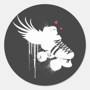 derby love sticker on black