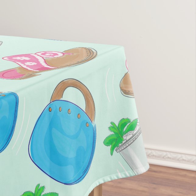 Derby Mint Julep Bermuda Bag Sandals  Tablecloth (In Situ)
