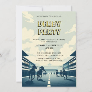  Derby Party Equestrian Invitation