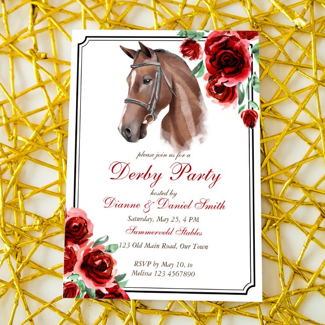 Derby party, horse, equestrian party invitation (Creator Uploaded)