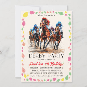 Derby party invitation