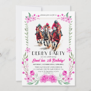 Derby party invitation