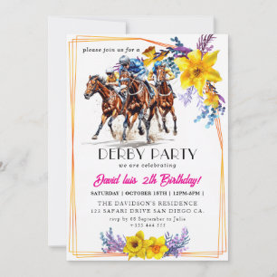 Derby party invitation