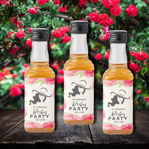Derby Party Mini Liquor Bottle Label