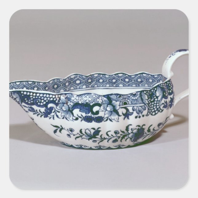 Derby sauceboat, c.1765 square sticker (Front)