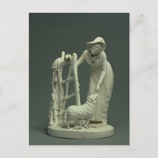 Derby shepherdess, 1790 postcard (Front)