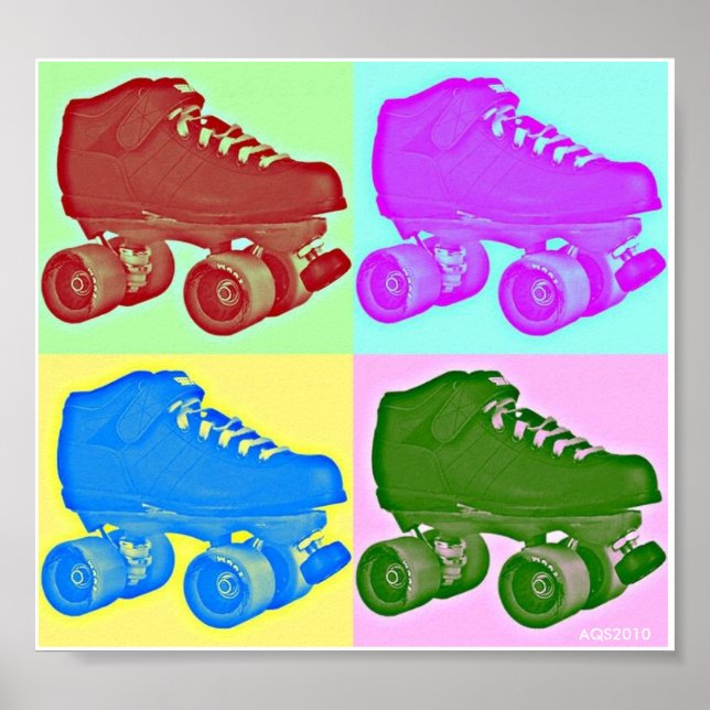 Derby Skate Pop Art Poster (Front)