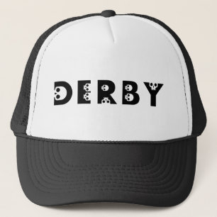 derby : skullphabet trucker hat