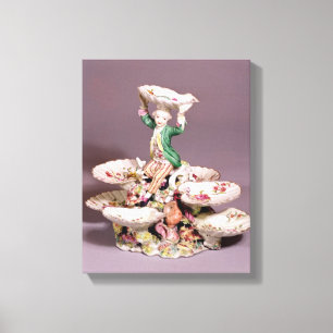 Derby table centrepiece, 1760-65 canvas print