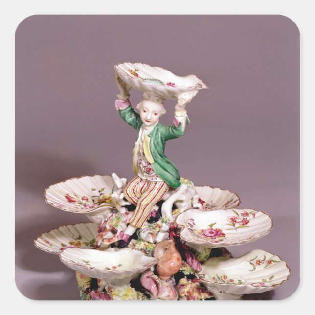 Derby table centrepiece, 1760-65 square sticker (Front)