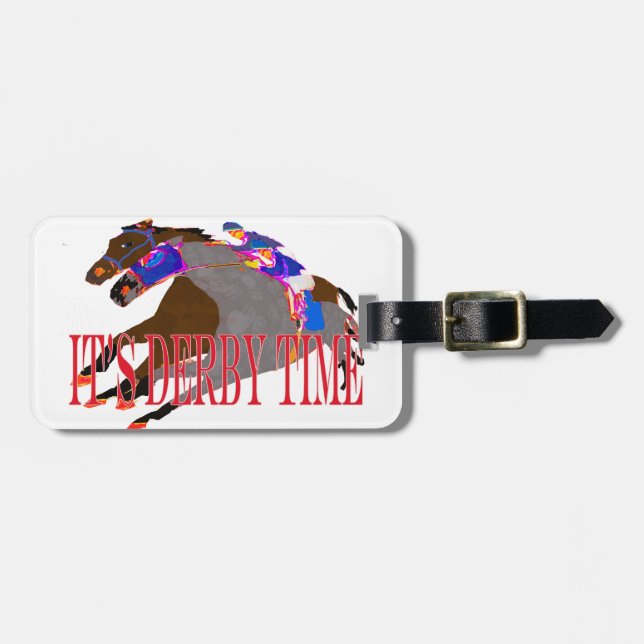 derby time 2016 Horse Racing Luggage Tag (Front Horizontal)