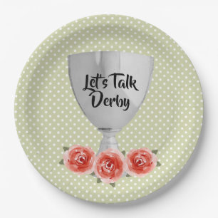 Derby Trophy Party Paper Plates