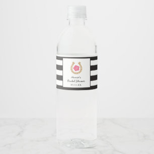 Derby Water Bottle Label for Bridal Shower