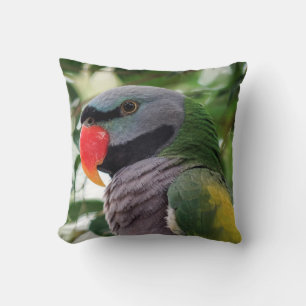 Derbyan Parakeet Throw Pillow