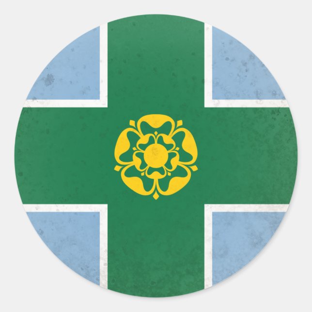 Derbyshire Classic Round Sticker (Front)