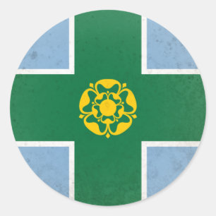 Derbyshire Classic Round Sticker