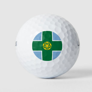 Derbyshire county flag golf balls