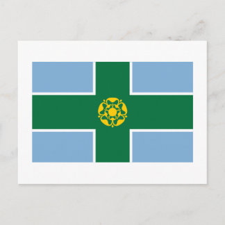 Derbyshire Flag Postcard