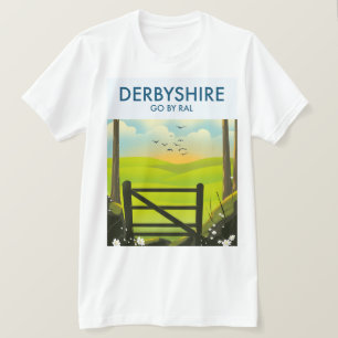 Derbyshire Landscape travel poster T-Shirt