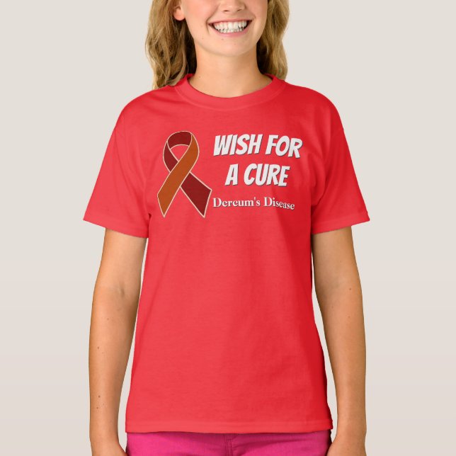 Dercum's Disease Awareness Ribbon T-shirt Kids (Front)