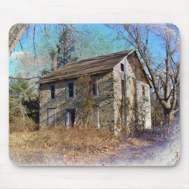 Derelict Farmhouse on Upper Ridge Road Mouse Pad (Front)
