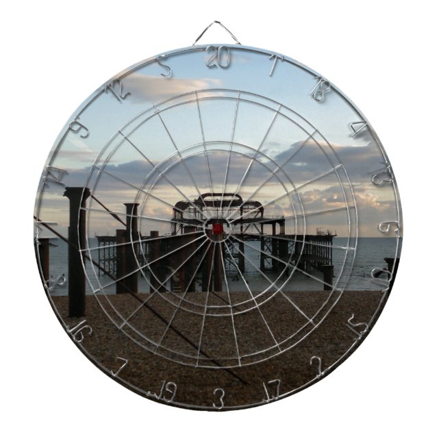 Derelict West Pier Brighton England Dartboard (Front)