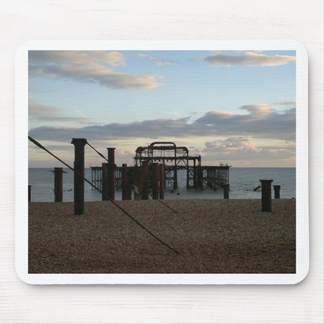 Derelict West Pier Brighton England Mouse Pad (Front)