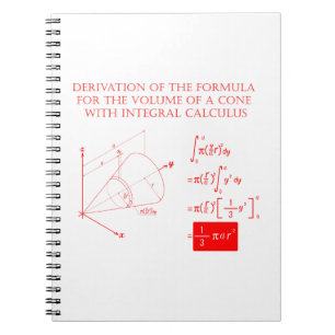 Derivation of the formula for the volume of a cone notebook