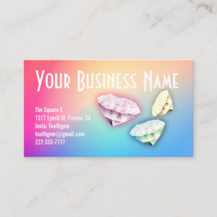 Dermal piercing unique Custom Loyalty Punch Business Card