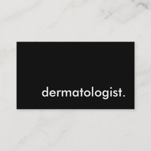 dermatologist. business card