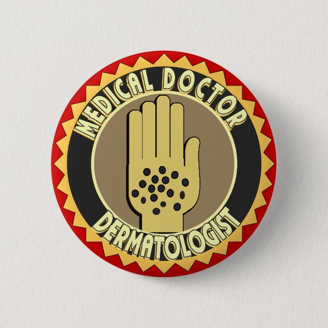 Dermatologist LOGO 6 Cm Round Badge (Front)
