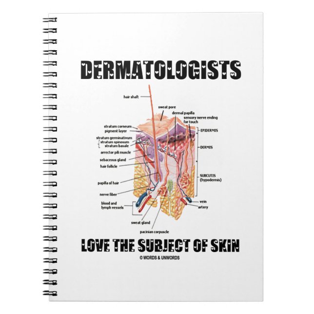 Dermatologists Love The Subject Of Skin Notebook (Front)