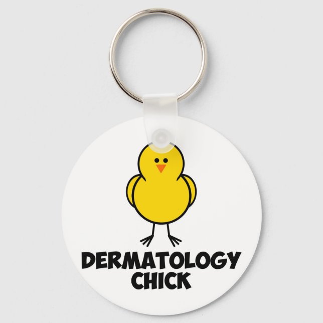 Dermatology Chick Key Ring (Front)