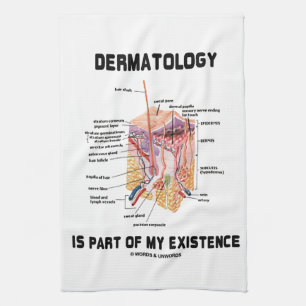 Dermatology Is Part Of My Existence Tea Towel