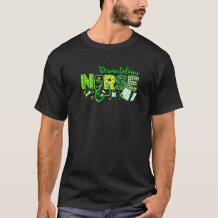 Dermatology Nurse St  Patricks Day Love Stethoscop T-Shirt