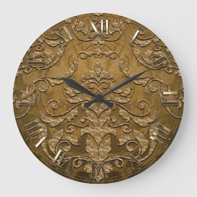 Derougge Damask Large Clock (Front)